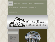 Tablet Screenshot of curtishouseinn.com